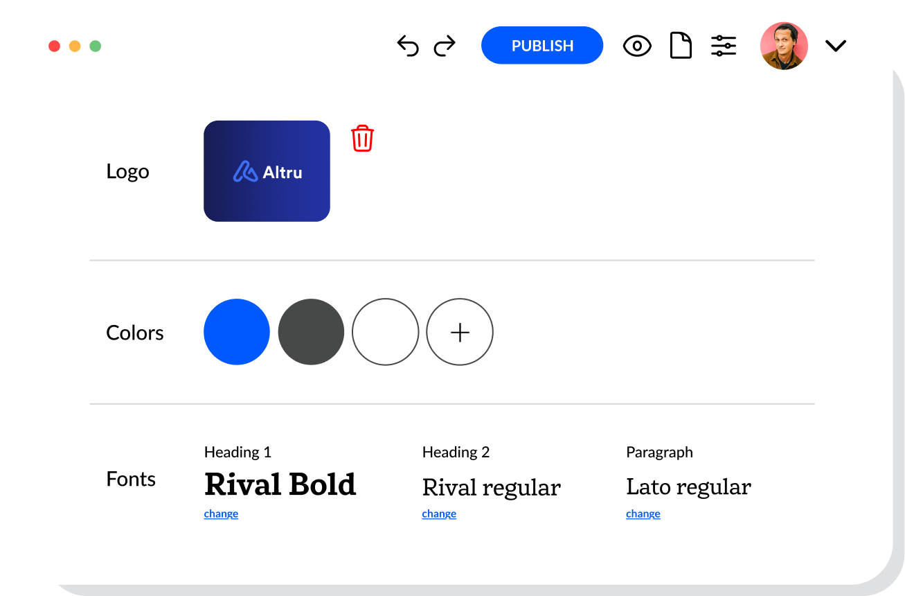 Center content and image